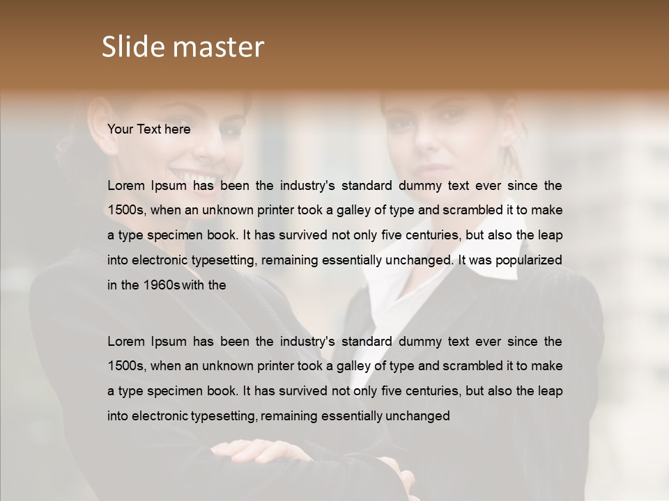 S Smart Blouse PowerPoint Template