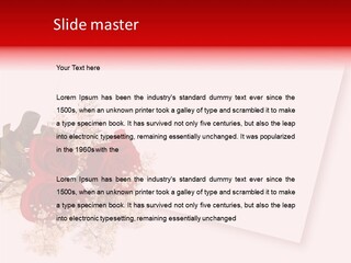 Valentine Fiancee Red PowerPoint Template