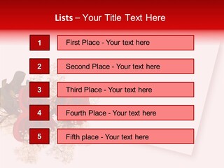 Valentine Fiancee Red PowerPoint Template