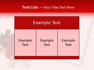Valentine Fiancee Red PowerPoint Template