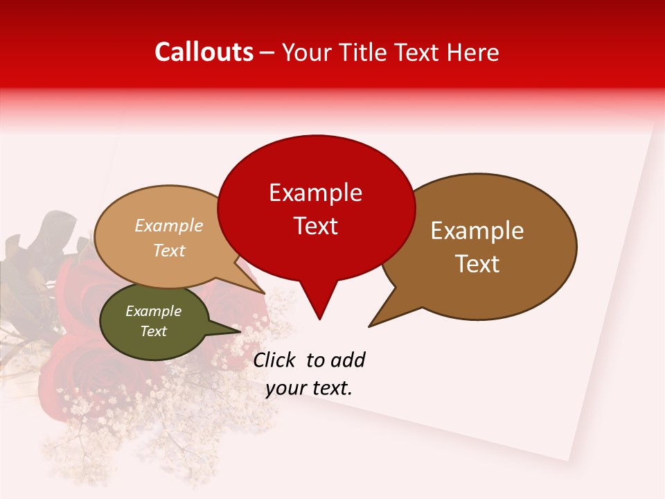 Valentine Fiancee Red PowerPoint Template