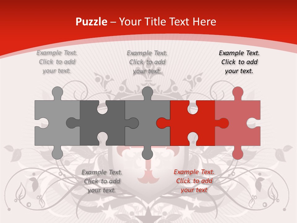 Marquee Heraldic Gold PowerPoint Template