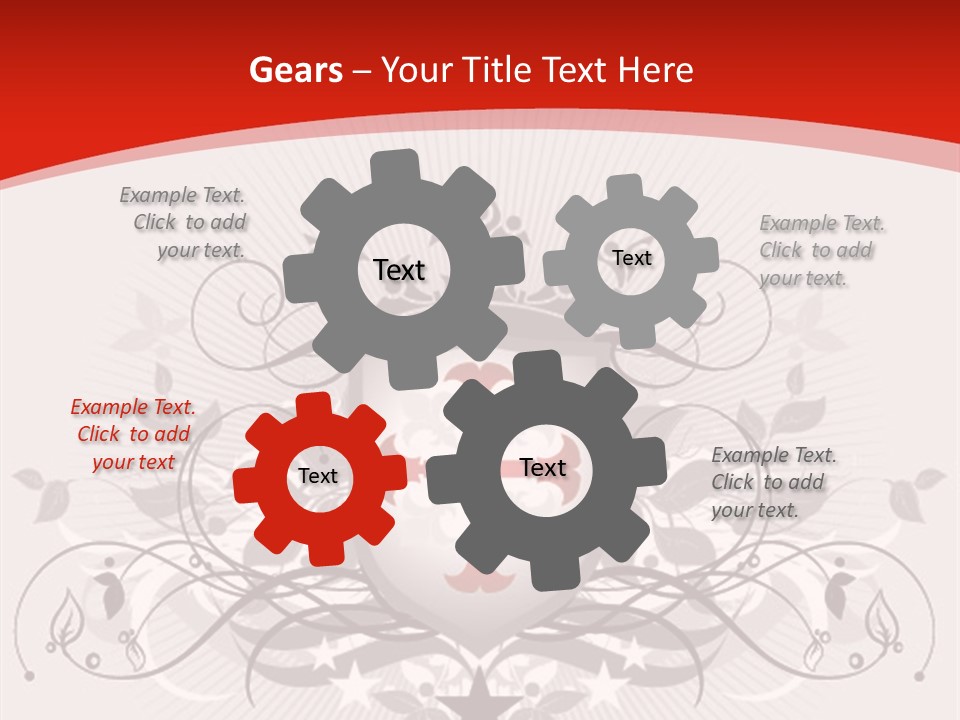 Marquee Heraldic Gold PowerPoint Template