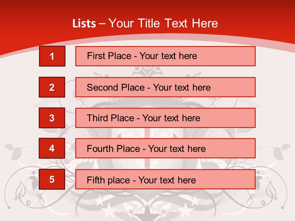 Marquee Heraldic Gold PowerPoint Template