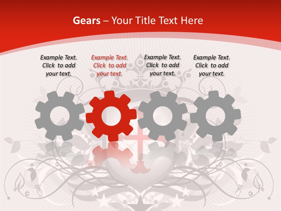 Marquee Heraldic Gold PowerPoint Template