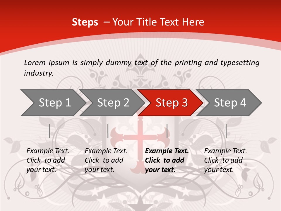 Marquee Heraldic Gold PowerPoint Template