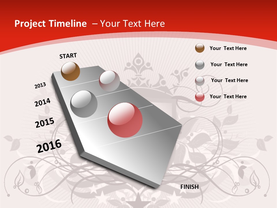 Marquee Heraldic Gold PowerPoint Template