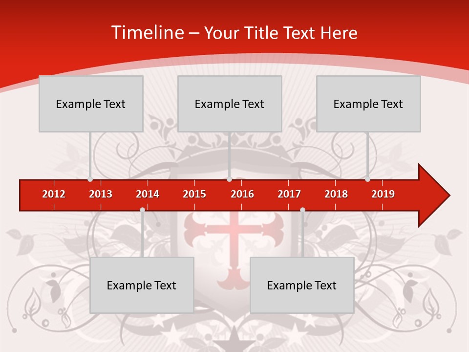 Marquee Heraldic Gold PowerPoint Template