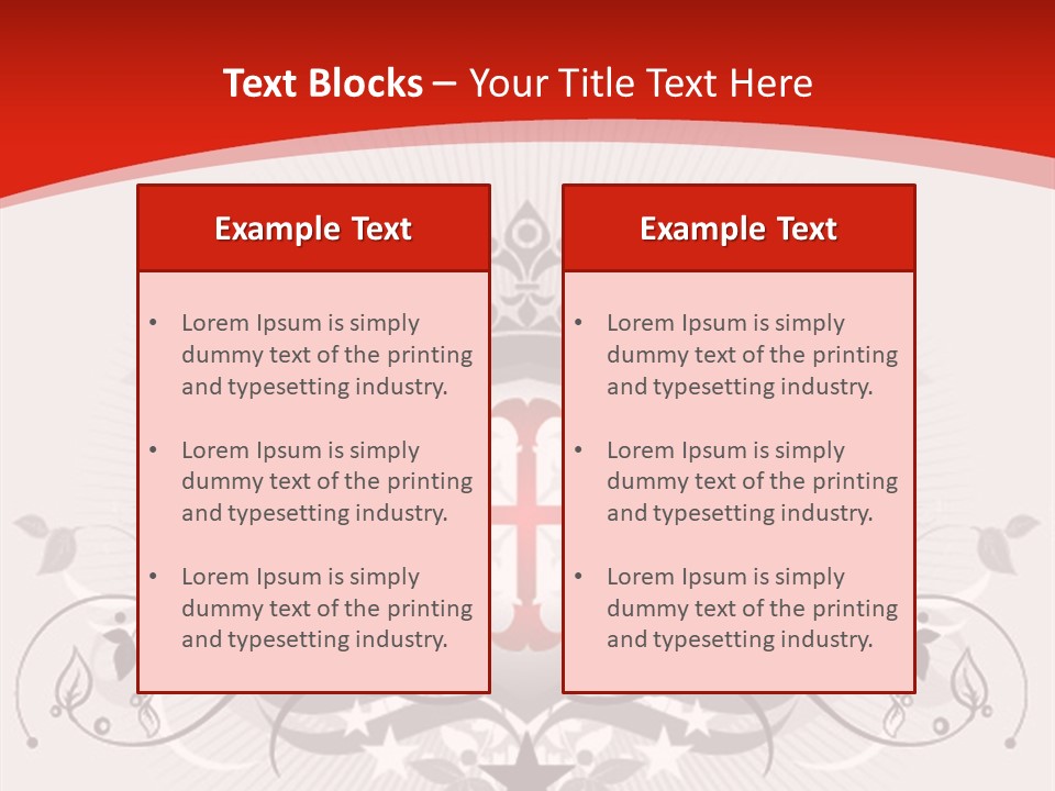 Marquee Heraldic Gold PowerPoint Template
