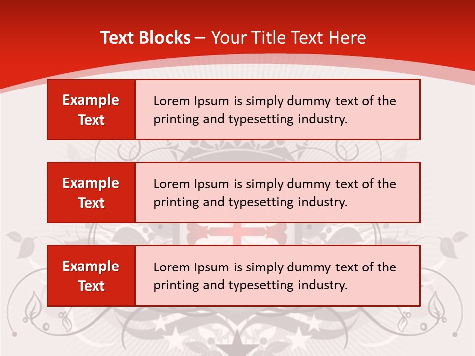 Marquee Heraldic Gold PowerPoint Template