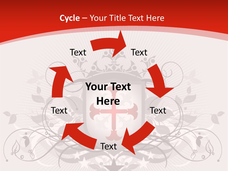 Marquee Heraldic Gold PowerPoint Template