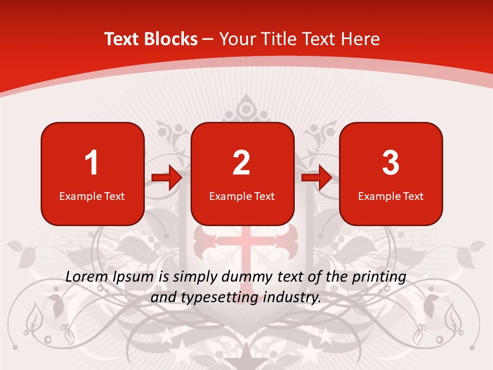 Marquee Heraldic Gold PowerPoint Template