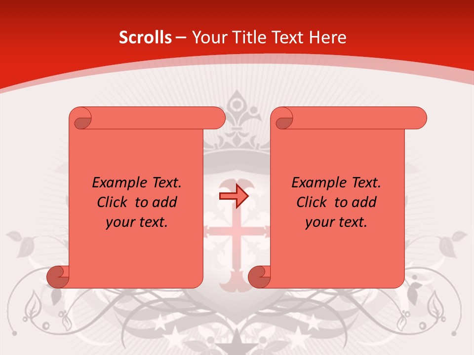 Marquee Heraldic Gold PowerPoint Template