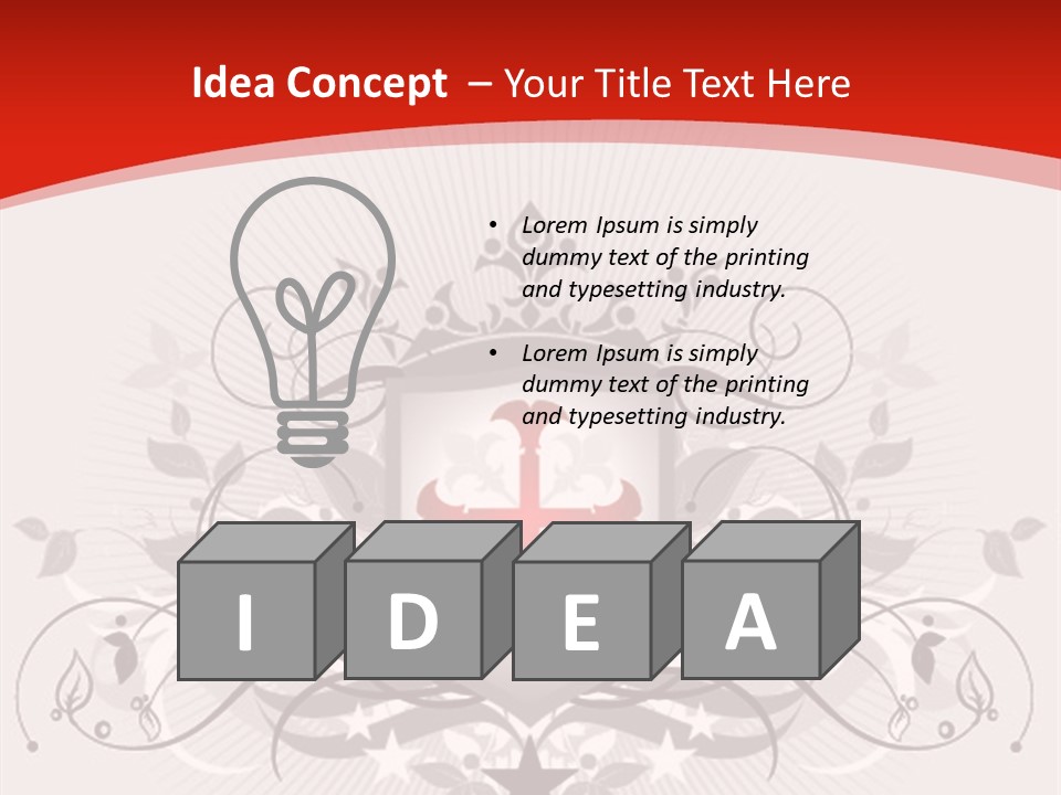 Marquee Heraldic Gold PowerPoint Template