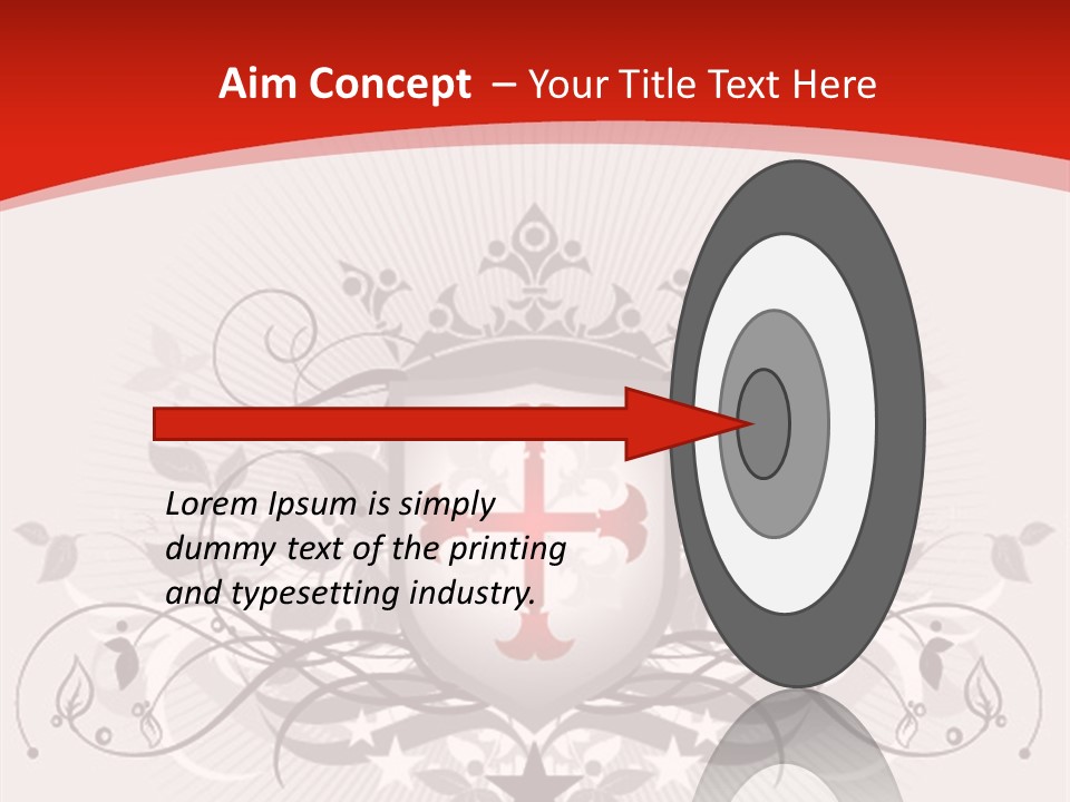 Marquee Heraldic Gold PowerPoint Template