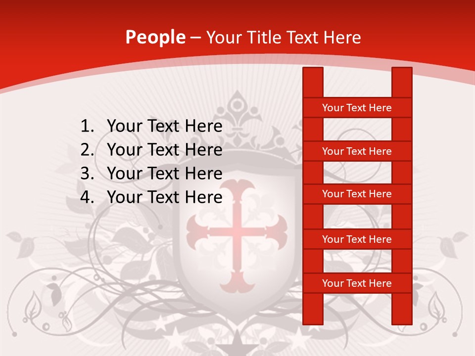 Marquee Heraldic Gold PowerPoint Template