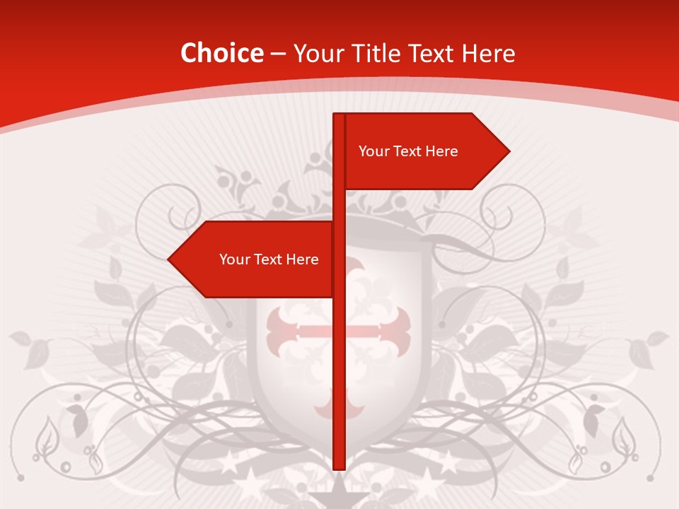 Marquee Heraldic Gold PowerPoint Template