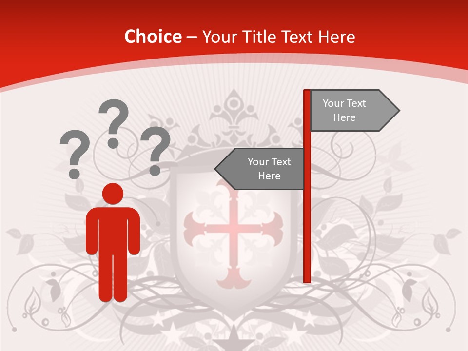 Marquee Heraldic Gold PowerPoint Template