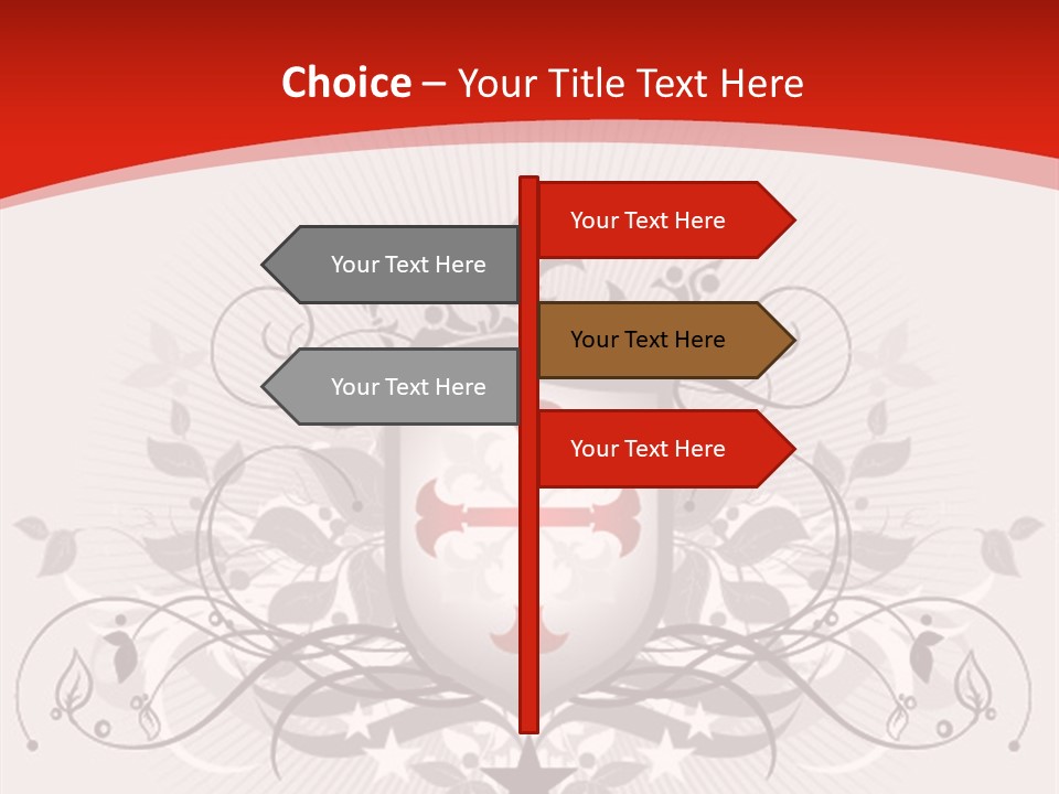 Marquee Heraldic Gold PowerPoint Template