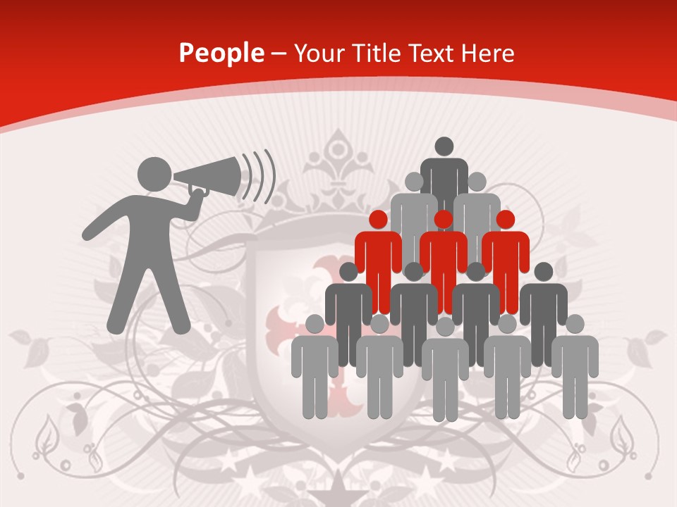 Marquee Heraldic Gold PowerPoint Template