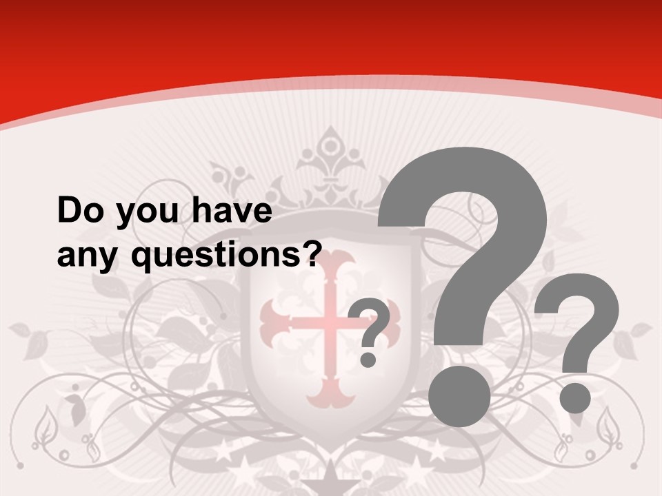 Marquee Heraldic Gold PowerPoint Template