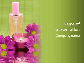 Wellbeing Candle Wellness PowerPoint Template