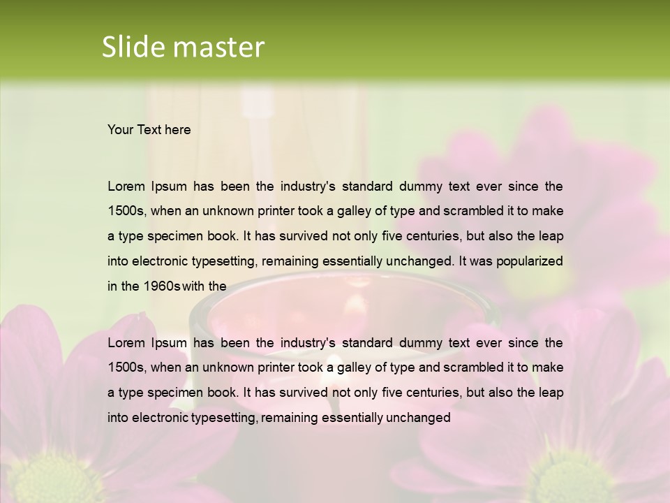 Wellbeing Candle Wellness PowerPoint Template