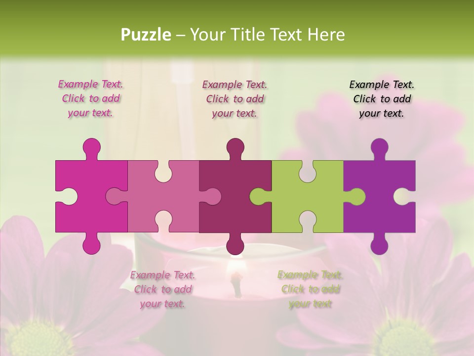Wellbeing Candle Wellness PowerPoint Template