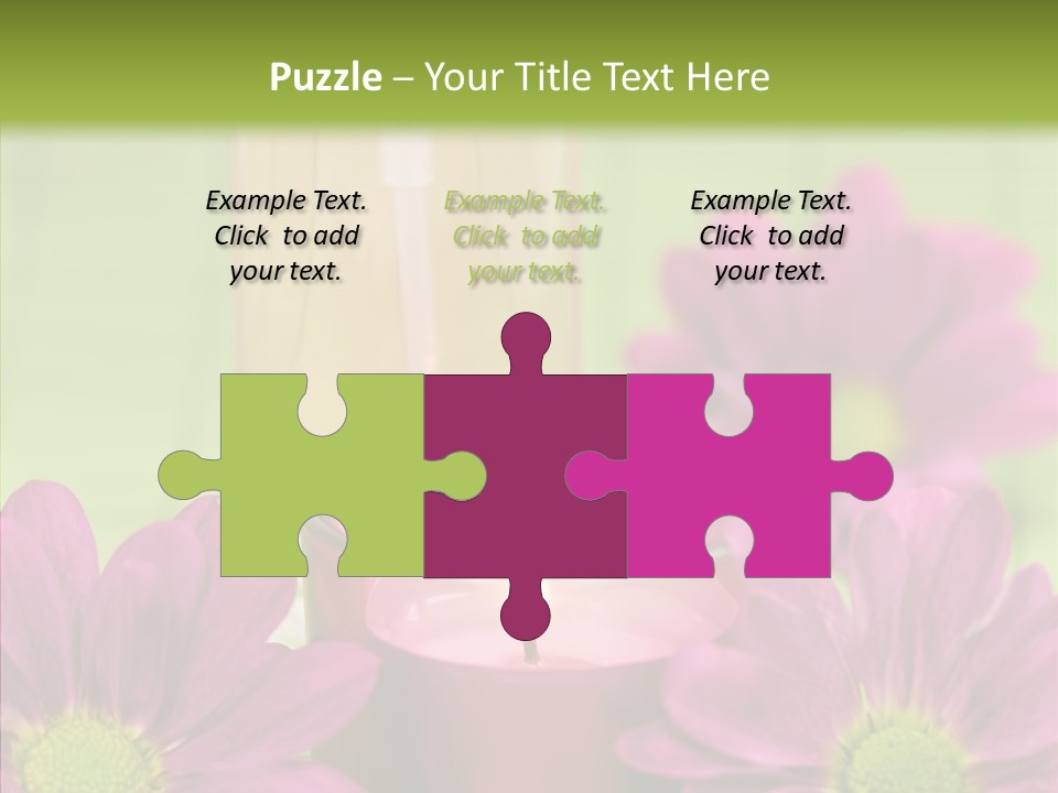 Wellbeing Candle Wellness PowerPoint Template