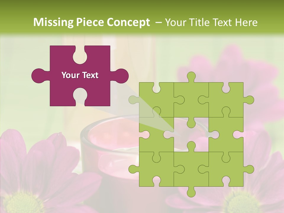 Wellbeing Candle Wellness PowerPoint Template