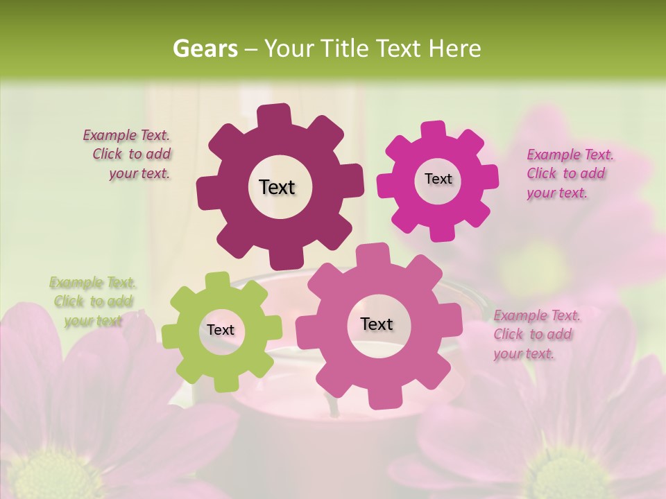 Wellbeing Candle Wellness PowerPoint Template