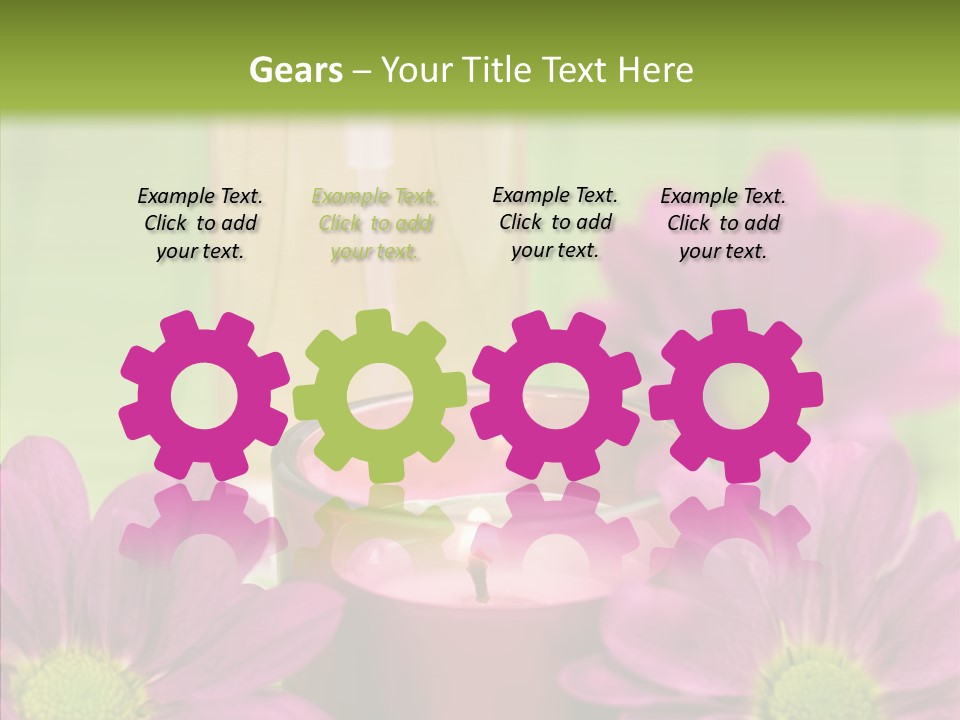 Wellbeing Candle Wellness PowerPoint Template