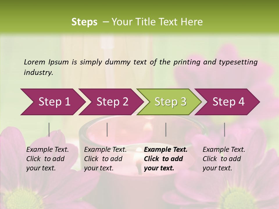 Wellbeing Candle Wellness PowerPoint Template