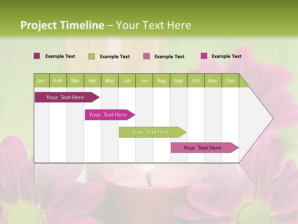 Wellbeing Candle Wellness PowerPoint Template