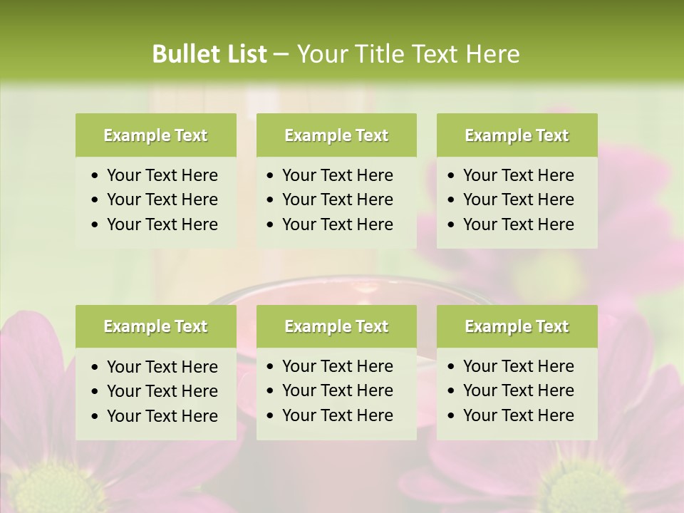 Wellbeing Candle Wellness PowerPoint Template