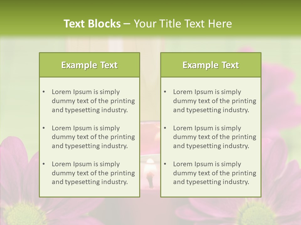 Wellbeing Candle Wellness PowerPoint Template