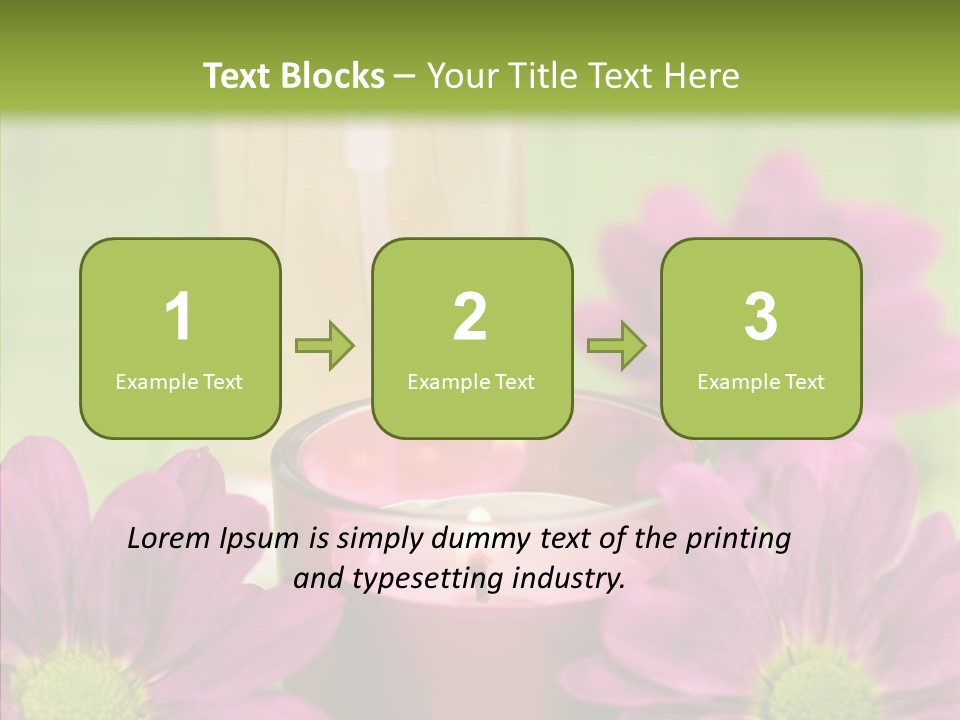Wellbeing Candle Wellness PowerPoint Template