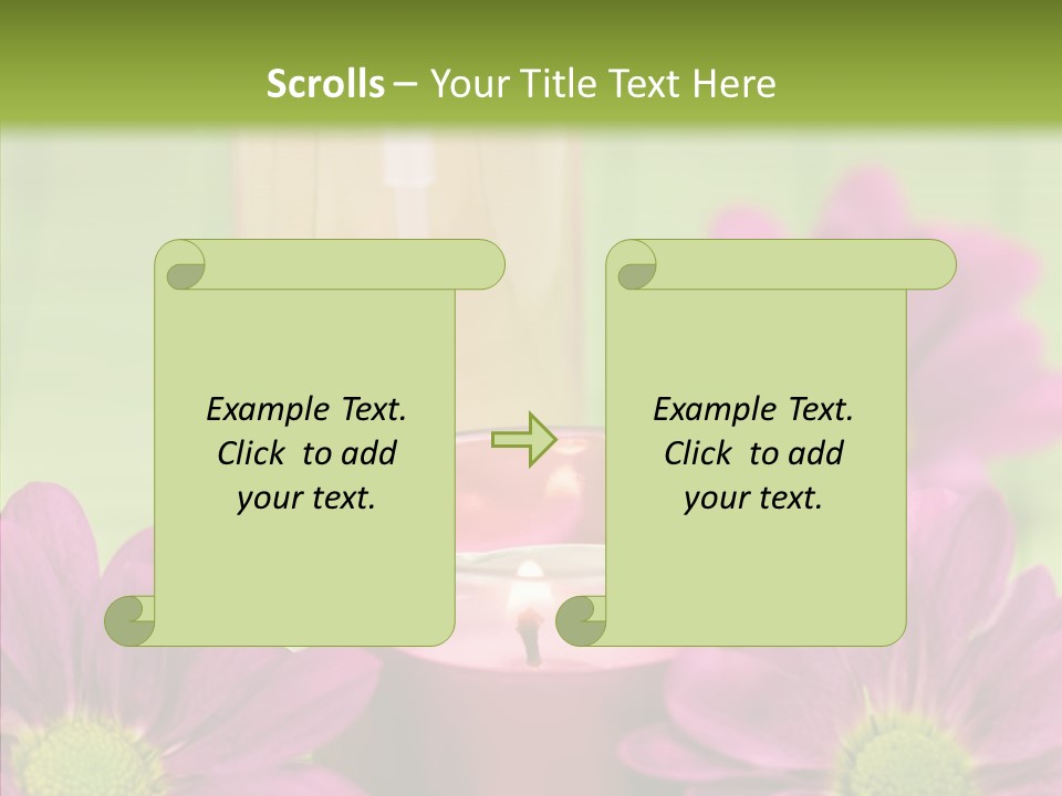 Wellbeing Candle Wellness PowerPoint Template