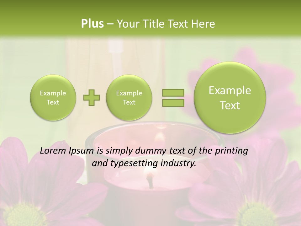 Wellbeing Candle Wellness PowerPoint Template