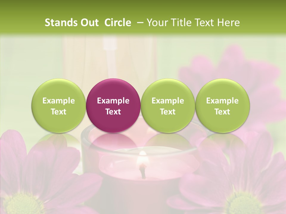 Wellbeing Candle Wellness PowerPoint Template