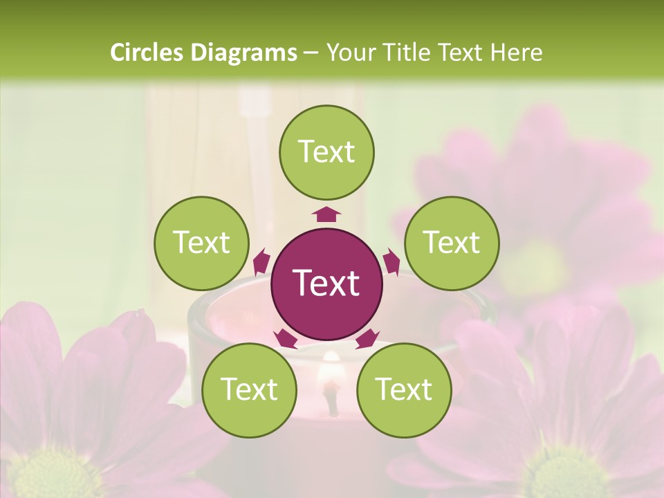 Wellbeing Candle Wellness PowerPoint Template