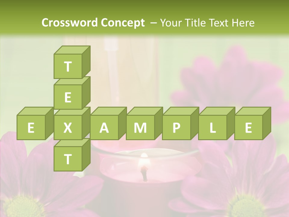 Wellbeing Candle Wellness PowerPoint Template
