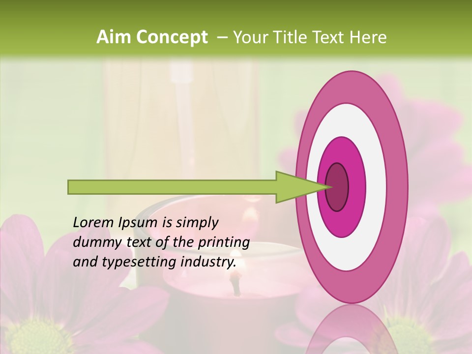 Wellbeing Candle Wellness PowerPoint Template