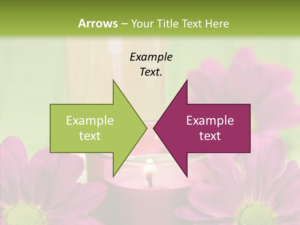 Wellbeing Candle Wellness PowerPoint Template