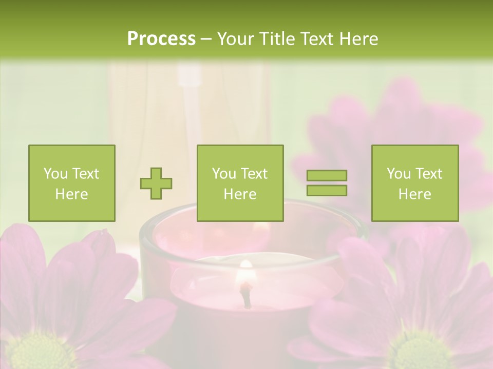 Wellbeing Candle Wellness PowerPoint Template