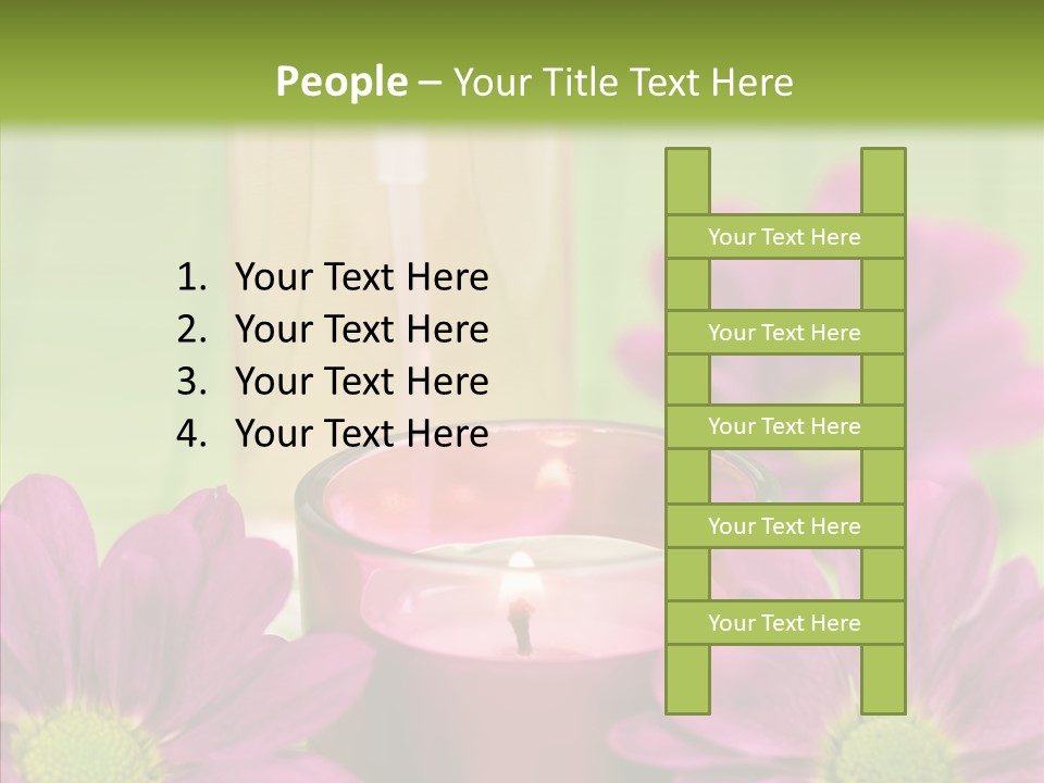 Wellbeing Candle Wellness PowerPoint Template