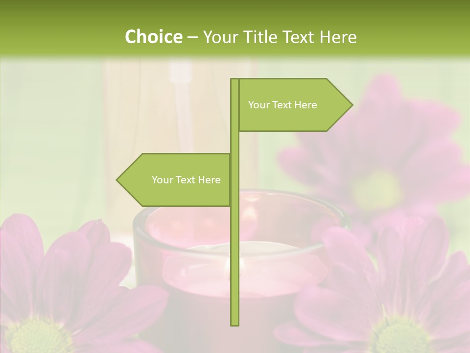 Wellbeing Candle Wellness PowerPoint Template