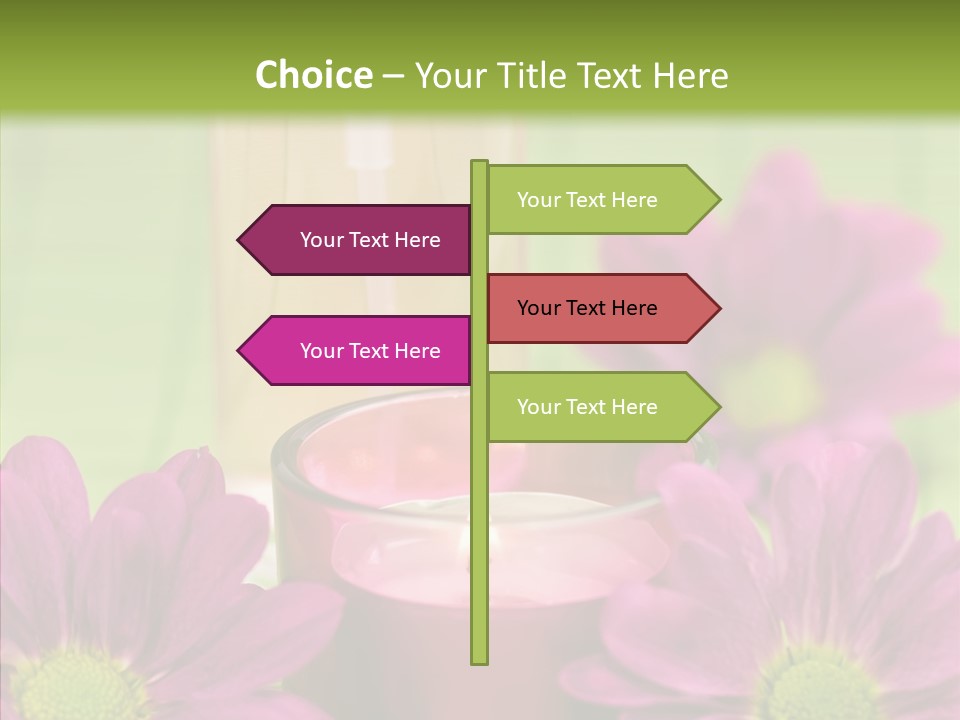 Wellbeing Candle Wellness PowerPoint Template