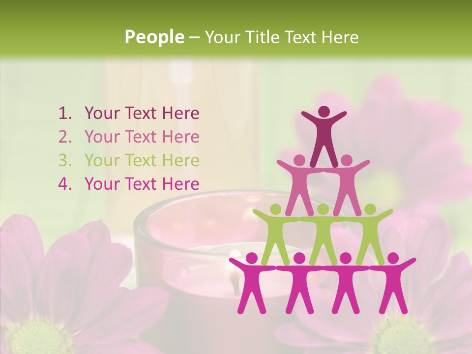Wellbeing Candle Wellness PowerPoint Template