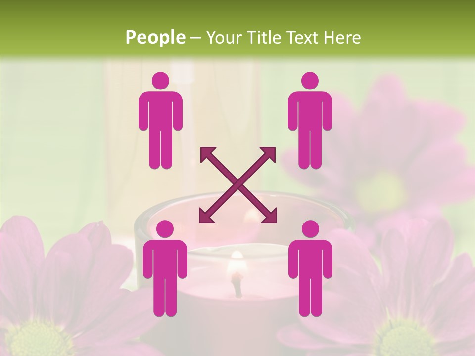 Wellbeing Candle Wellness PowerPoint Template